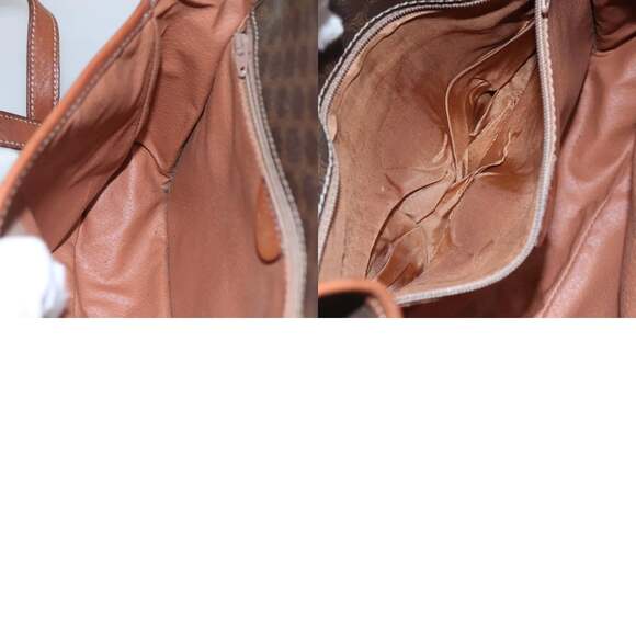 CELINE Macadam Canvas Shoulder Bag Pvc Brown Gold - Picture 12 of 12